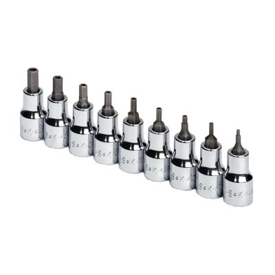 SKT19749 image(0) - S K Hand Tools TAMPER PROOF HEX BIT SET 9PC