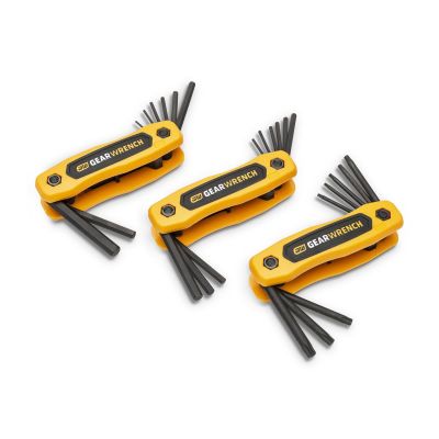 KDT83512 image(0) - GearWrench 25 Piece SAE/Metric/Torx Folding Hex Key Set
