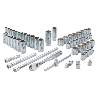 DWTDWMT19252 image(0) - DEWALT 56 Piece 3/8 in Drive Combination Socket Set - 6 & 12 Point