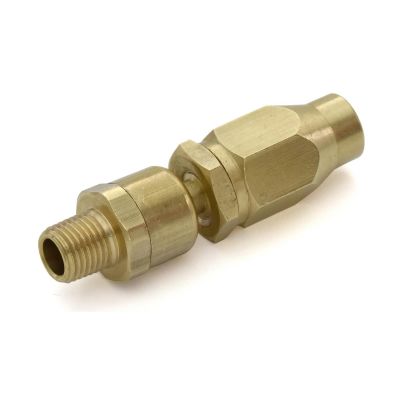 BLBFFSW38 image(0) - BluBird Fast Fix - 3/8" Air Hose Assembly Repair Fitting - w/ 1/4" MNPT Swivel