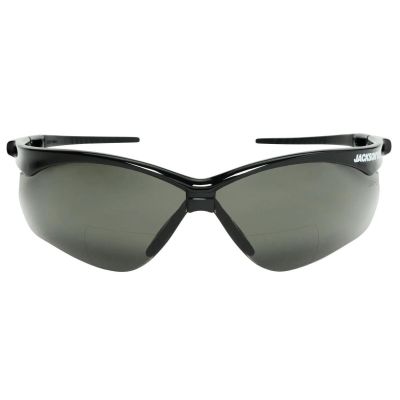 JCK50044 image(0) - Jackson Safety Safety Glasses - SG Series - Smoke 2.0 Readers Lens - Black Frame - Hardcoat Anti-Scratch