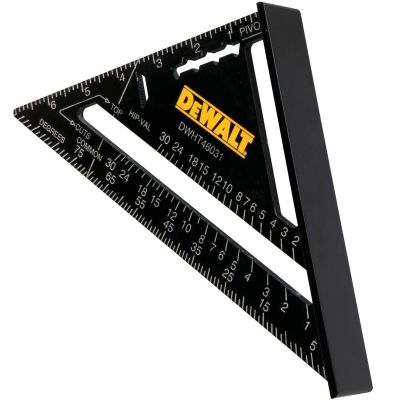 DWTDWHT46031 image(0) - DEWALT 18cm / 7" Premium Rafter Square