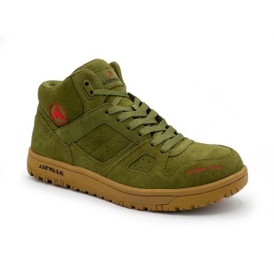 FSIAW6353-9W image(0) - AIRWALK MONGO Mid - Men's Mid Top Shoe - CT|EH|SR - Olive/Gum - Size: 9 - E - (Wide)