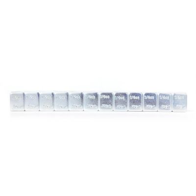 TMR7026FET image(0) - Tire Mechanic's Resource .25oz Silver Steel Adhesive Tape Wheel Weights with Easy Peel Tape. 144oz/Box, 576pcs