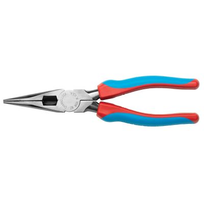 CHA318CB image(0) - Channellock CODE BLUE8" LONG NOSE PLIER, SIDE