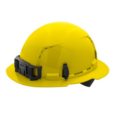 MLW48-73-1203 image(0) - Milwaukee Tool BOLT Yellow Full Brim Vented Hard Hat w/4pt Ratcheting Suspension (USA) - Type 1, Class C