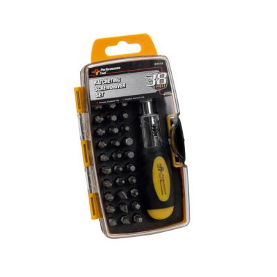 WLMW9159 image(0) - Wilmar Corp. / Performance Tool 38 Piece Ratchet Screwdriver Set