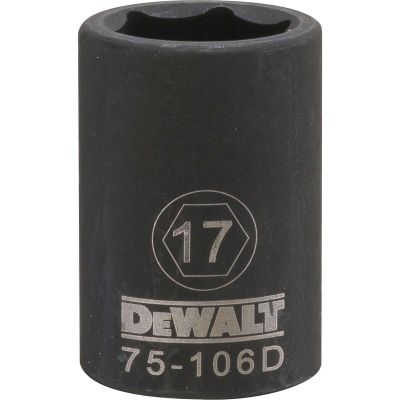 DWTDWMT75106OSP image(0) - DEWALT Dwmt 6Pt 1/2In Dr Im Skt 17 Mm