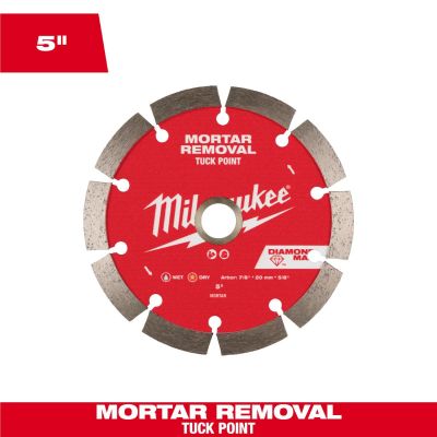 MLW49-93-7406 image(0) - Milwaukee Tool 5 inch DIAMOND MAX Tuck Point Diamond Blade