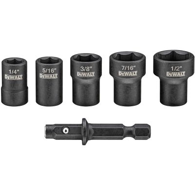 DWTDWADND-5 image(0) - DEWALT Nut Driver Set, Detachable, 5-Piece (Dwadnd5)