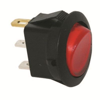 JTT2700-2J image(0) - The Best Connection 10 Amp 12V Red Round Rocker