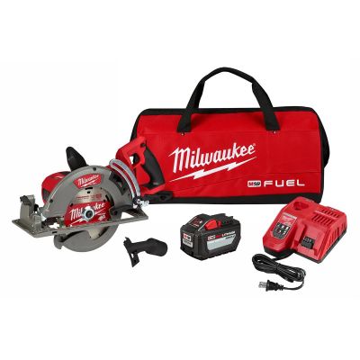 MLW2830-21HD image(0) - Milwaukee Tool M18 FUEL 7-1/4" Rear Handle Circular Saw Kit