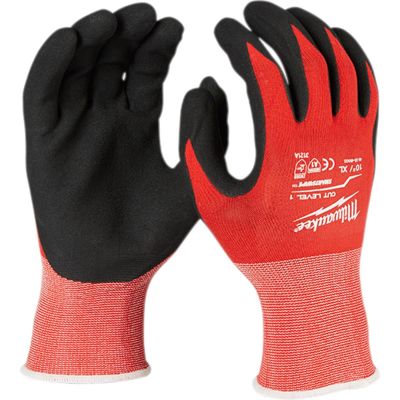 MLW48-22-8903 image(0) - Milwaukee Tool Cut Level 1 Coated Nitrile Dipped Gloves - XL