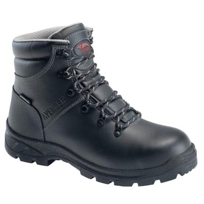 FSIA8224-7W image(0) - Avenger Builder Series - Men's Boots - Steel Toe - IC|EH|SR - Black/Black - Size: 7W