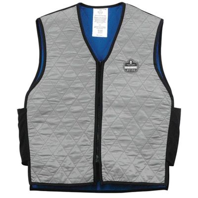 ERG12544 image(0) - Ergodyne 6665 L Gray Evap Cooling Vest
