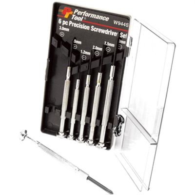 WLMW944S image(0) - Wilmar Corp. / Performance Tool 6 Piece Precision Screwdriver Set