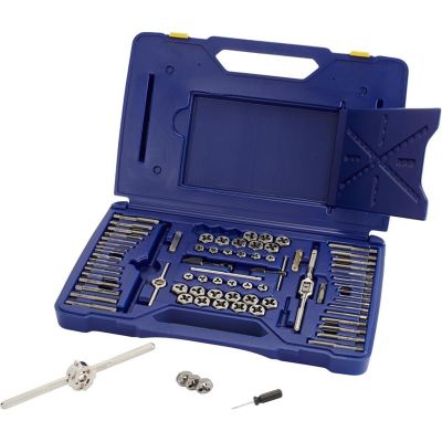 HAN26376DC image(0) - Hanson 76 Piece Machine Screw/Fractional/Metric Tap and Hex Die Set