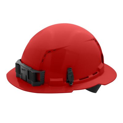 MLW48-73-1209 image(0) - Milwaukee Tool BOLT Red Full Brim Vented Hard Hat w/4pt Ratcheting Suspension (USA) - Type 1, Class C