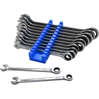 AST71012 image(0) - Astro Pneumatic Razor Wrenches 12pc Super-Thin Ratcheting Wrench Set 8-19mm