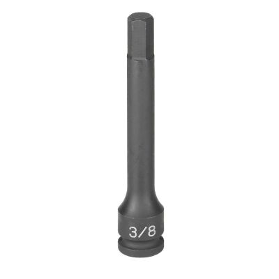 GRE19124F image(0) - Grey Pneumatic 3/8" Drive x 3/8" Hex Driver 4" Length