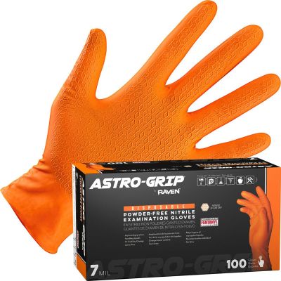 SAS66474 image(0) - SAS Safety Astro-Grip Powder-Free Exam Grade Nitrile Disposable Gloves - 7 Mil - 100PK - X-Large