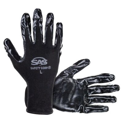 SAS640-1909 image(0) - SAS Safety PawZ Nitrile Coated Palm Gloves - Large
