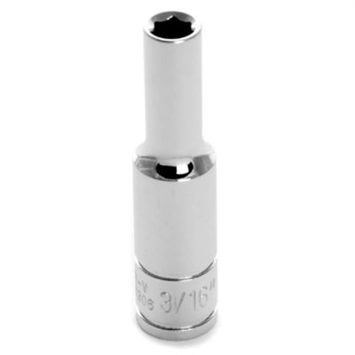 WLMW36306 image(0) - Wilmar Corp. / Performance Tool 1/4'' Dr 6pt Deep Socket 3/16"
