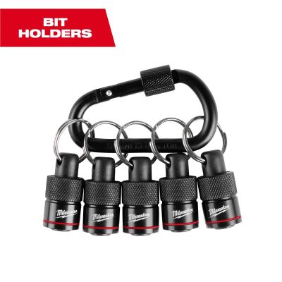 MLW48-32-4537 image(0) - Milwaukee Tool 5 Piece Bit Holder with Carabiner