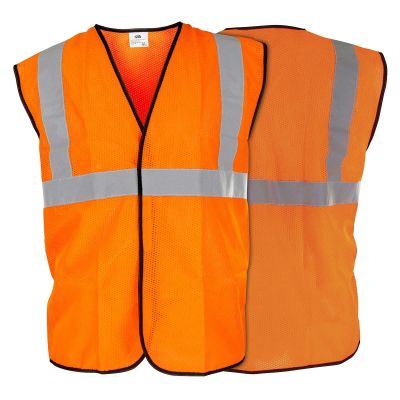 SAS692-1212 image(0) - SAS Safety Class-2 Hi-Viz Orange Vest, XXXL