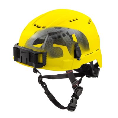 MLW48-73-1352 image(0) - Milwaukee Tool BOLT Yellow Vented Safety Helmet with IMPACT ARMOR Liner (USA) - Type 2, Class C