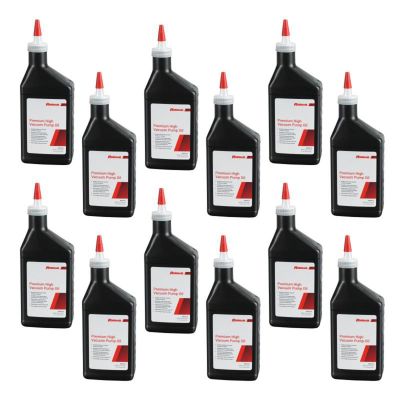 ROB13119 image(0) - Robinair Premium High Vacuum Pump Oil, Pint bottle (Case of 12 bottles)
