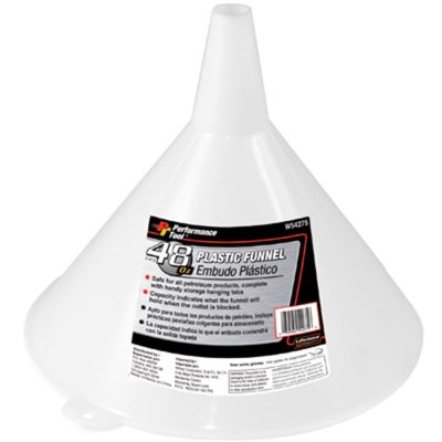 WLMW54275 image(0) - Wilmar Corp. / Performance Tool 48 oz. Plastic Funnel