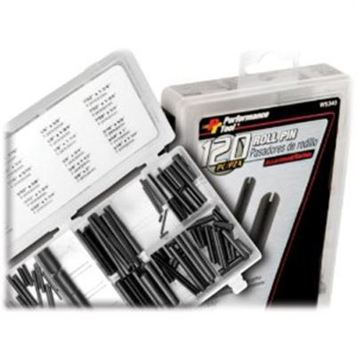 WLMW5340 image(0) - Wilmar Corp. / Performance Tool 120 Piece Roll Pin Assortment