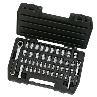 KDT8946 image(0) - GearWrench 46 Piece 1/4 Inch & 3/8 Inch Drive Pass-Thru 6 Point SAE/Metric Tool Set