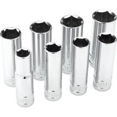 WLMW32300 image(0) - Wilmar Corp. / Performance Tool 8 Piece 1/2" Drive SAE Deep Socket Set