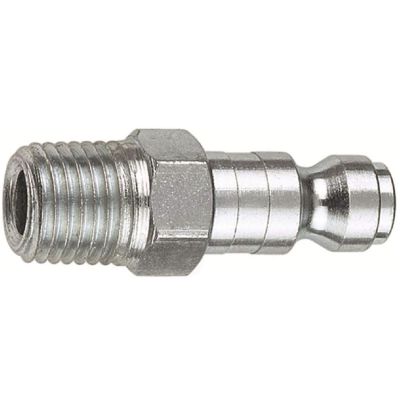 AMFCP1-10 image(0) - Amflo 1/4" Coupler Plug with 1/4" Male thread Automotive T Style- Pack of 10
