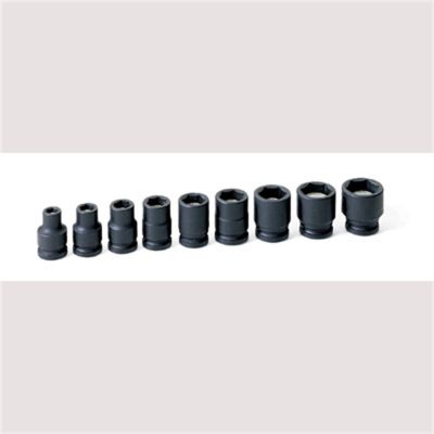GRE1209G image(0) - Grey Pneumatic 3/8" Drive 9 Piece Magnetic Impact Socket Set