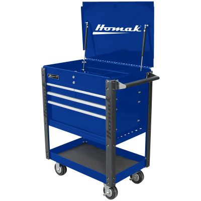 HOMBL06032000 image(0) - Homak Manufacturing 35" 4-Drawer Service Cart