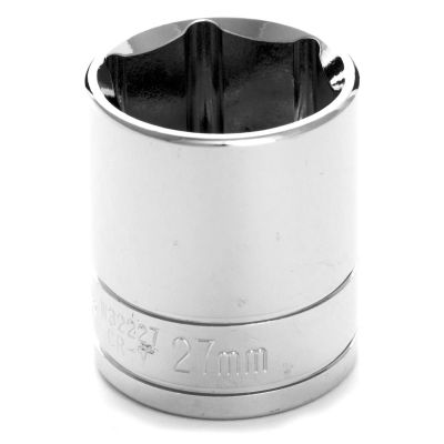WLMW32227 image(0) - Wilmar Corp. / Performance Tool 1/2" Drive 27mm 6pt Socket