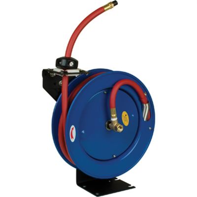 WLMM608 image(0) - Wilmar Corp. / Performance Tool 25' Auto Rewind Hose Reel w/Hose