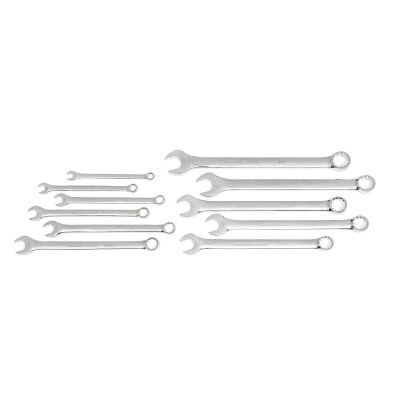 KDT81934 image(0) - GearWrench 11 Piece 12 Point Long Pattern Combination SAE Wrench Set with Tool Roll