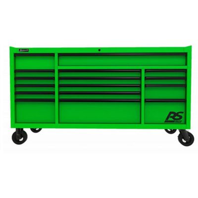 HOMLG04072160 image(0) - Homak Manufacturing 72 in. RS PRO 16-Drawer Roller Cabinet with 24 in. Depth