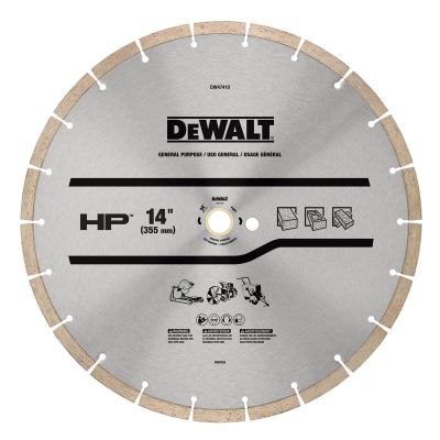 DWTDW47410 image(0) - DEWALT HP General Purpose Segmented Diamond Blade
