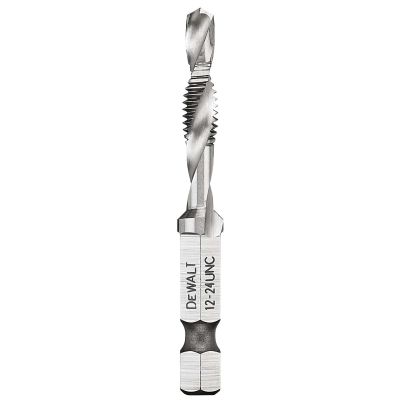 DWTDWADTQTR1224 image(0) - DEWALT Impact Ready 12-24 Unc Drill Tap, 1/4" Capacity