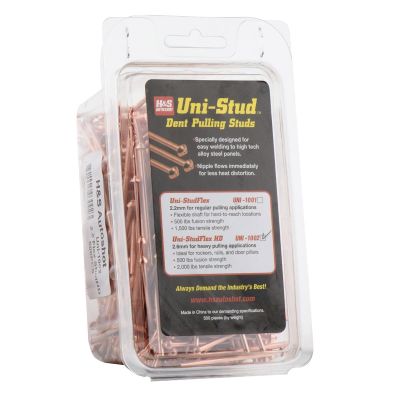 HSA1002 image(0) - H&S AutoShot UNI-1002 Studs 2.6mm Heavy-Duty Steel Copper-Flash Annealed (500-Pack)         .