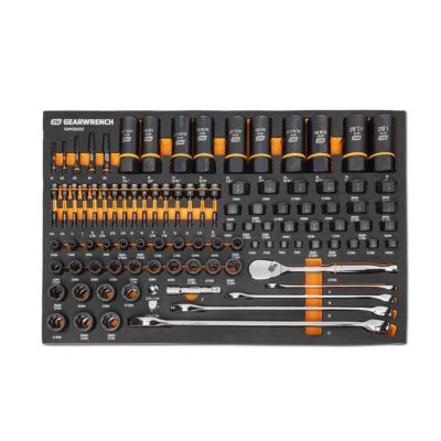 KDTGWMSBBS02 image(0) - GearWrench 97 Piece 1/4", 3/8", 1/2" Drive Bolt Biter&trade; Mechanics Tool Set in Foam Storage Tray