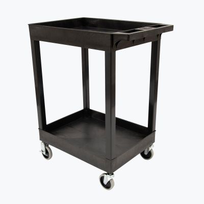 LUXSEC11HD-B image(0) - Luxor 24 x 18 Plastic Utility Tub Cart with HD Casters