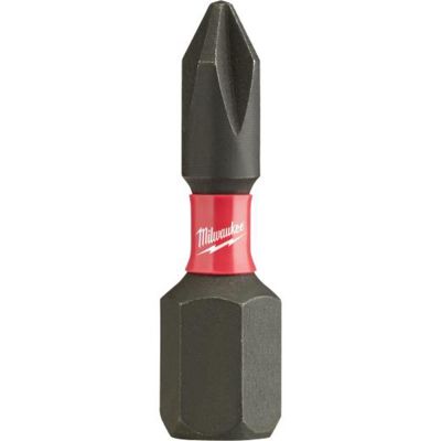 MLW48-32-4711 image(0) - Milwaukee Tool SHOCKWAVE Impact Phillips #1 Insert Bits (Bulk 25)