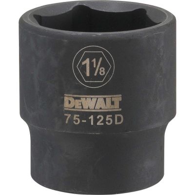 DWTDWMT75125OSP image(0) - DEWALT Dwmt 6Pt 1/2In Dr Im Skt 1-1/8In SAE
