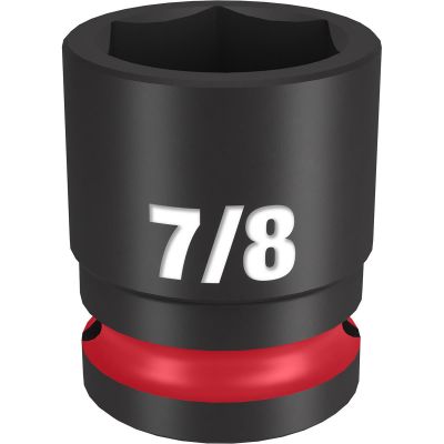 MLW49-66-6208 image(0) - Milwaukee Tool SHOCKWAVE Impact Duty  1/2"Drive 7/8" Standard 6 Point Socket